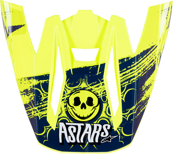 Alpinestars Navy/Yellow Supertech M5 Helmet Visor | 8987023-7455-OS