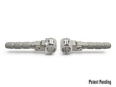 AltRider Universal Highway Foot Pegs for 7/8 inch (22 mm) Diameter Bar - Silver | ALTR-0-2103