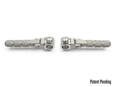 AltRider Universal Highway Foot Pegs for 1-1/8 inch (27 mm) Diameter Bar - Silver | ALTR-0-2104