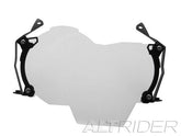 AltRider Clear Headlight Guard Extended Kit for the BMW R 1200 GS Water Cooled (2013-2016) - Black