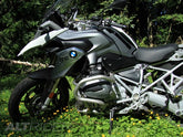 AltRider Crash Bar and Skid Plate System for the BMW R 1200 GS Water Cooled (2014-current) - Triple Black (Grey)/Silver