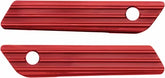 Arlen Ness Saddlebag Latch Covers Red | 03-616