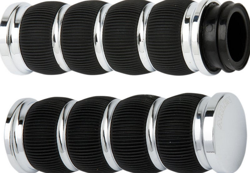 ARLEN NESS GRIPS RING LEADER FUSION THROTTLE BY CABLE CHROME | 07-312