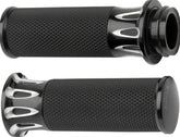 ARLEN NESS GRIPS DEEP CUT FUSION THROTTLE BY WIRE BLACK | 07-319