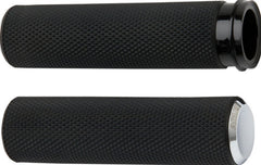 ARLEN NESS GRIPS KNURLED FUSION THROTTLE BY CABLE CHROME | 07-324