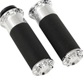 ARLEN NESS GRIPS BEVELED FUSION THROTTLE BY WIRE CHROME | 07-328