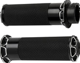 ARLEN NESS GRIPS BEVELED FUSION THROTTLE BY WIRE BLACK | 07-329