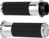 ARLEN NESS GRIPS BEVELED FUSION THROTTLE BY CABLE CHROME | 07-330