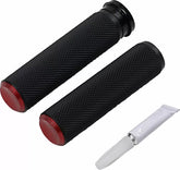 Arlen Ness Knurled Grips Red | 07-346