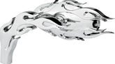 ARLEN NESS MIRROR FLAMED MICRO CHROME LEFT | 13-070