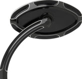 ARLEN NESS MIRROR CAT EYE BEVELED SHORT STEM LEFT BLACK | 13-130