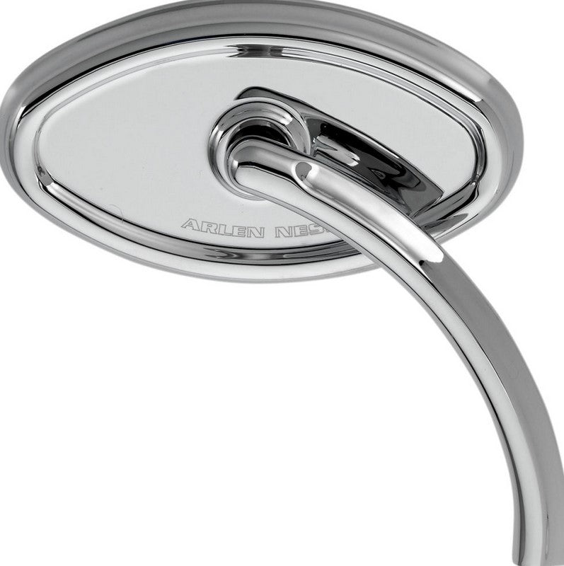 ARLEN NESS MIRROR CAT EYE CURVACEOUS SHORT STEM RIGHT CHROME | 13-138