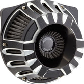 ARLEN NESS AIR CLEANER KIT INVERTED BIG SUCKER DEEP CUT BLACK | 18-917