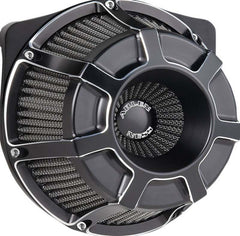 ARLEN NESS AIR CLEANER KIT INVERTED BIG SUCKER BEVELED BLACK | 18-919