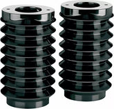 Arlen Ness Aluminum Fork Boot Covers Black | 20-004