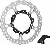 Arlen Ness Big Brake 14" Full Floating Brake Rotor Kit Black | 300-004