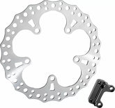 Arlen Ness Jagged Floating Rotor Silver | 300-012
