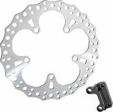 Arlen Ness Jagged Floating Rotor Silver | 300-013
