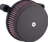 ARLEN NESS AIR FILTER KIT BIG SUCKER STAGE 1 SMOOTH WITH SYNTHETIC AIR FILTER WITH BLACK STEEL COVER | 50-336