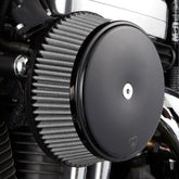 ARLEN NESS AIR FILTER KIT BIG SUCKER STAGE 1 SMOOTH WITH SYNTHETIC AIR FILTER WITH BLACK STEEL COVER | 50-339