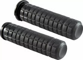 Arlen Ness SpeedLiner Grips Black | 500-002