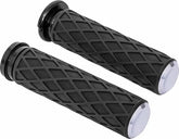 Arlen Ness Diamond Grips Chrome | 500-008
