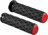 Arlen Ness Diamond Grips Red | 500-017