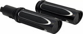 Arlen Ness Deep Cut Comfort Series Grips Black | 500-069