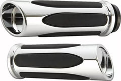 Arlen Ness Deep Cut Comfort Series Grips Chrome | 500-070