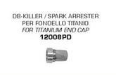 Street DB-Killler / Spark arrester for silencers with titanium end cap