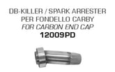 Street DB-Killler / Spark arrester for silencers with carbon end cap