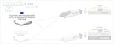 ARROW KAWASAKI J300 '17/19 HOMOLOGATED STAINLESS STEEL COLLECTORS WITH CATALYST FOR ARROW SILENCERS | 53079KZ