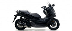 HOMOLOGATED ALUMINIUM DARK RACE-TECH SILENCER WITH BLACK END CAP FOR ARROW COLLECTOR