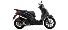 Scooter Urban aluminium Dark silencer with Dark end cap, Endcap Black Steel, ECE Homologated, Included DB-Killer