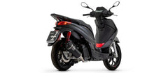 Scooter Urban aluminium Dark silencer with Dark end cap, Endcap Black Steel, ECE Homologated, Included DB-Killer