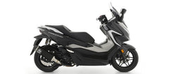 Scooter Urban aluminium Dark silencer with Dark end cap, Endcap Black Steel, ECE Homologated, Included DB-Killer