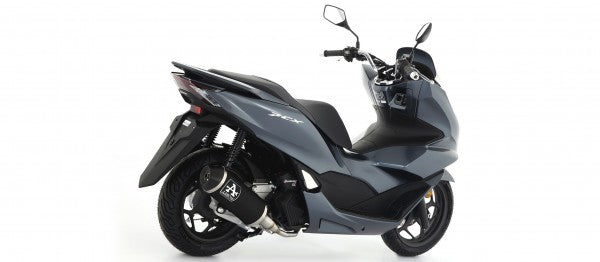 Scooter Urban aluminium Dark silencer with Dark end cap, Endcap Black Steel, ECE Homologated, Included DB-Killer