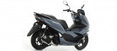 Scooter Urban aluminium Dark silencer with Dark end cap, Endcap Black Steel, ECE Homologated, Included DB-Killer