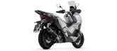 HOMOLOGATED COMPLETE SYSTEM WITH ST.STEEL LINK PIPE AND DARK ALUMINUM URBAN SILENCER