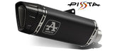 TITANIUM LINK PIPE+TITANIUM DARK PISTA SILENCER WITH CARBON END CAP AND DB KILLER