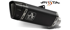 TITANIUM LINK PIPE+TITANIUM DARK PISTA SILENCER WITH CARBON END CAP AND DB KILLER