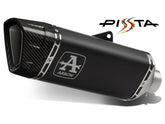 Pista Black Titanium Exhaust Slip-On Approved