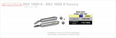 ARROW APRILIA RSV 1000 R '04/05-TUONO 1000 '06 ALUMINIUM BLACK SILENCER | 71677AON