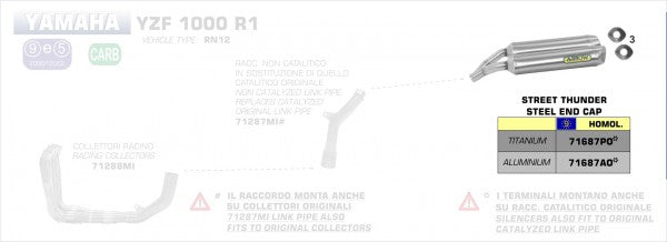 L & R ALUMINIUM HOMOLOGATED EXHAUSTS
