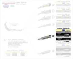 HOMOLOGATED ALUMINIUM DARK THUNDER SILENCER WITH CARBON END CAP