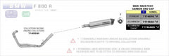 HOMOLOGATED ALUMINIUM DARK RACE-TECH SILENCER WITH CARBON END CAP