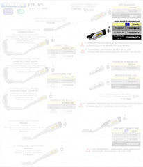 ARROW YAMAHA YZF R1'15 HOMOLOGATED ALUMINIUM INDY RACE SILENCER WITH CARBON END CAP FOR ORIGINAL COLLECTORS | 71829AK