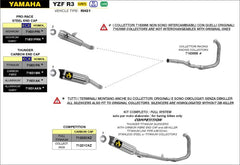 HOMOL. CARBON THUNDER SILENCER, CARBON END CAP, FOR ORIGINAL AND ARROW COLLECTORS WITHOUT DB KILLER