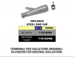 Street Nichrom Pro-Race silencer, ECE Homologated