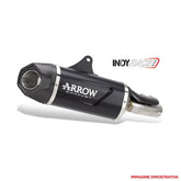 Indy-Race Evo Homologated Slip-On Dark Aluminium Carbon Fibre End Cap